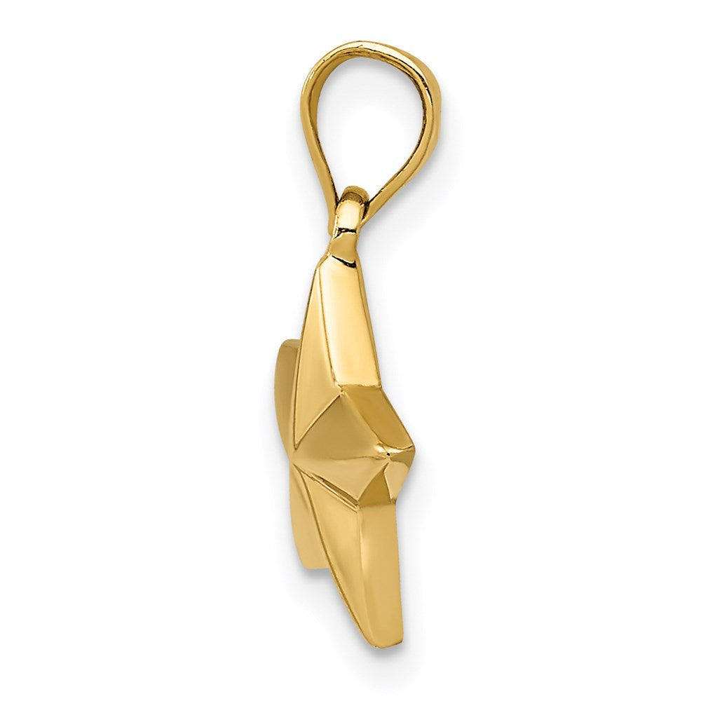 Gold Star Necklace Pendant Model-K5308 - Charlie & Co. Jewelry