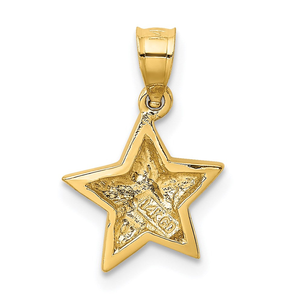 Gold Star Necklace Pendant Model-K5308 - Charlie & Co. Jewelry