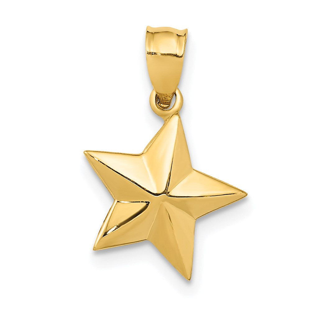 Gold Star Necklace Pendant Model-K5308 - Charlie & Co. Jewelry