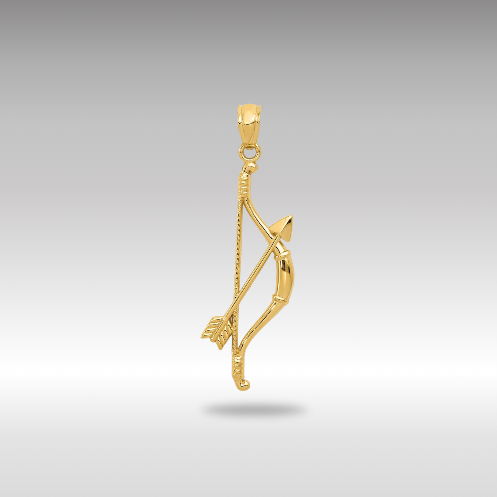 Gold Bow and Arrow Pendant Necklace - Charlie & Co. Jewelry