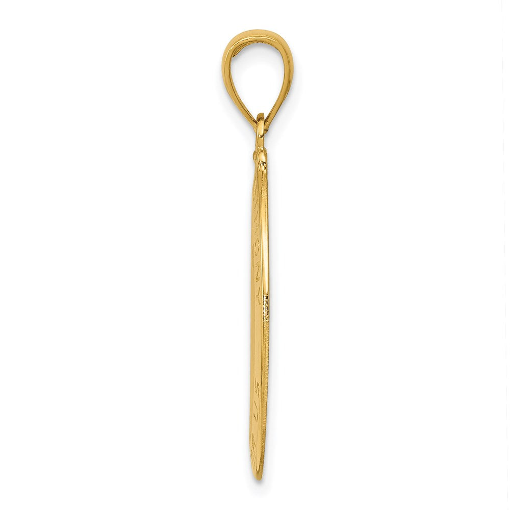 Gold Oval St. Anthony Medal Pendant Model-K5656 - Charlie & Co. Jewelry