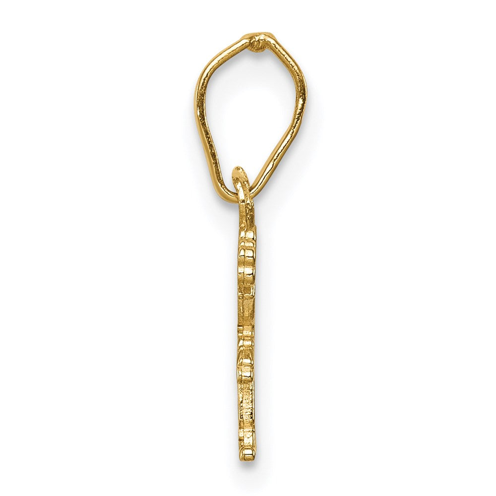 Gold Polished Little Girl Pendant Necklace - Model K5807 - Charlie & Co. Jewelry