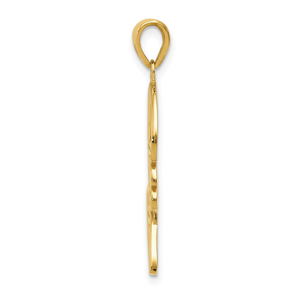 Charlie & Co Jewelry | 14k Gold Polished Love Heart Pendant - Model K5870