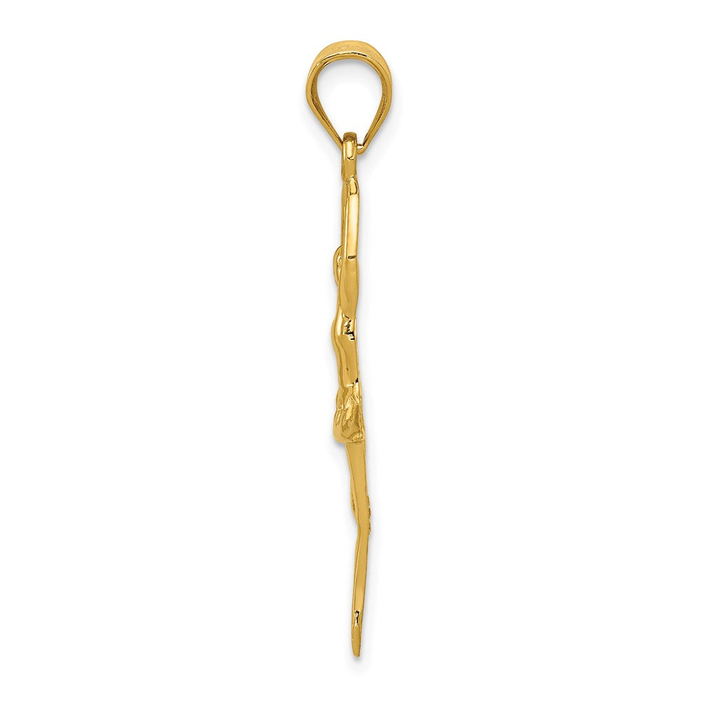 14K Gold Large Ballerina Necklace Pendant - Charlie & Co. Jewelry