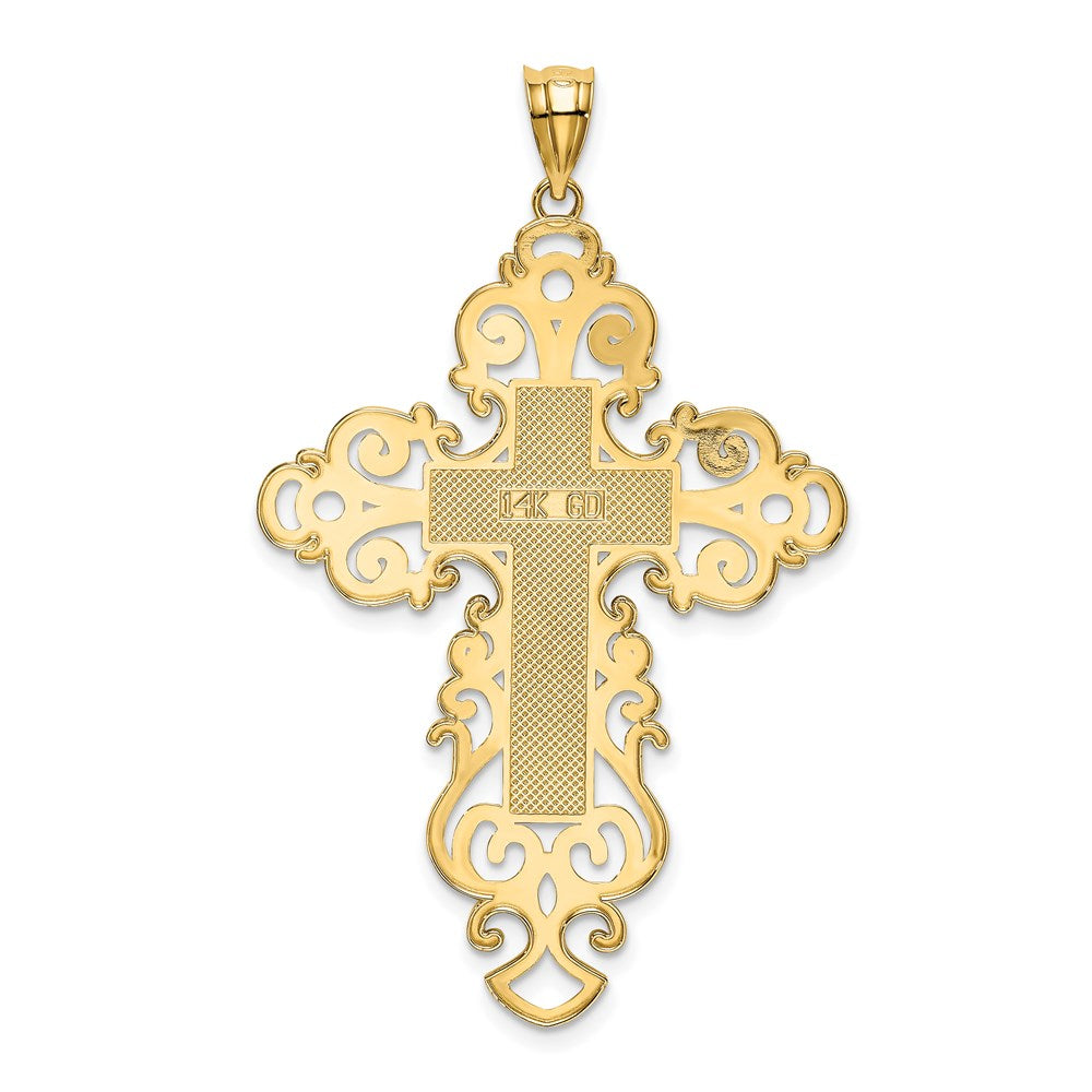Charlie & Co Jewelry | 14k Polished Fancy Cross Pendant - Model K6174