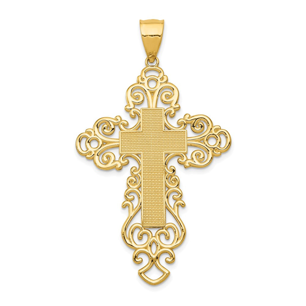 Charlie & Co Jewelry | 14k Polished Fancy Cross Pendant - Model K6174