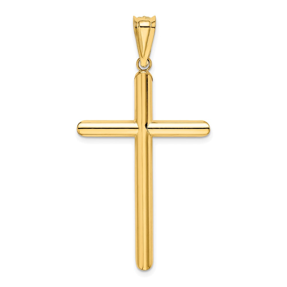 Charlie & Co Jewelry | 14k Polished Tube Cross Pendant - Model K6182