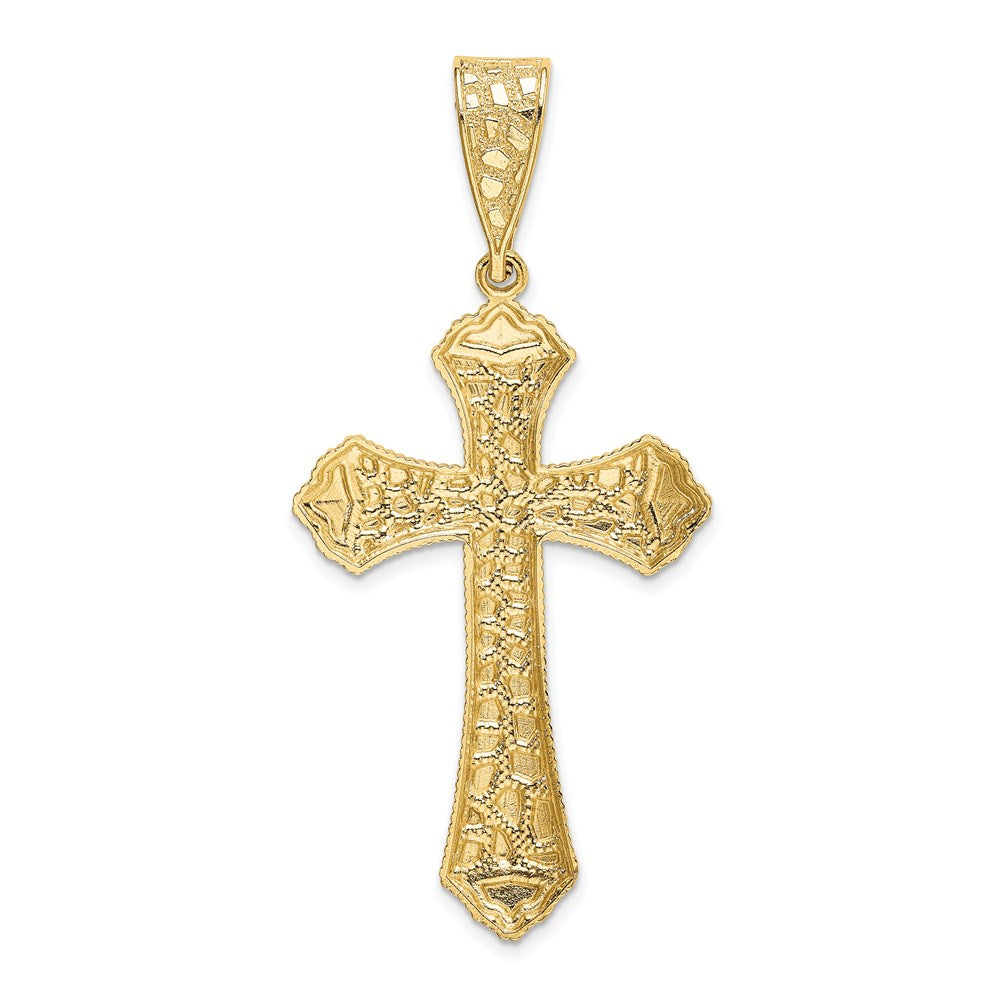 Charlie & Co Jewelry | 14k Diamond-cut Budded Cross Pendant - Model K6223