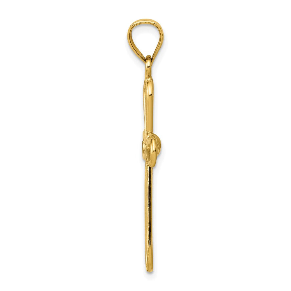 Charlie & Co Jewelry | 14k Polished Rounded Cross W/-x- Center Pendant - Model K6225