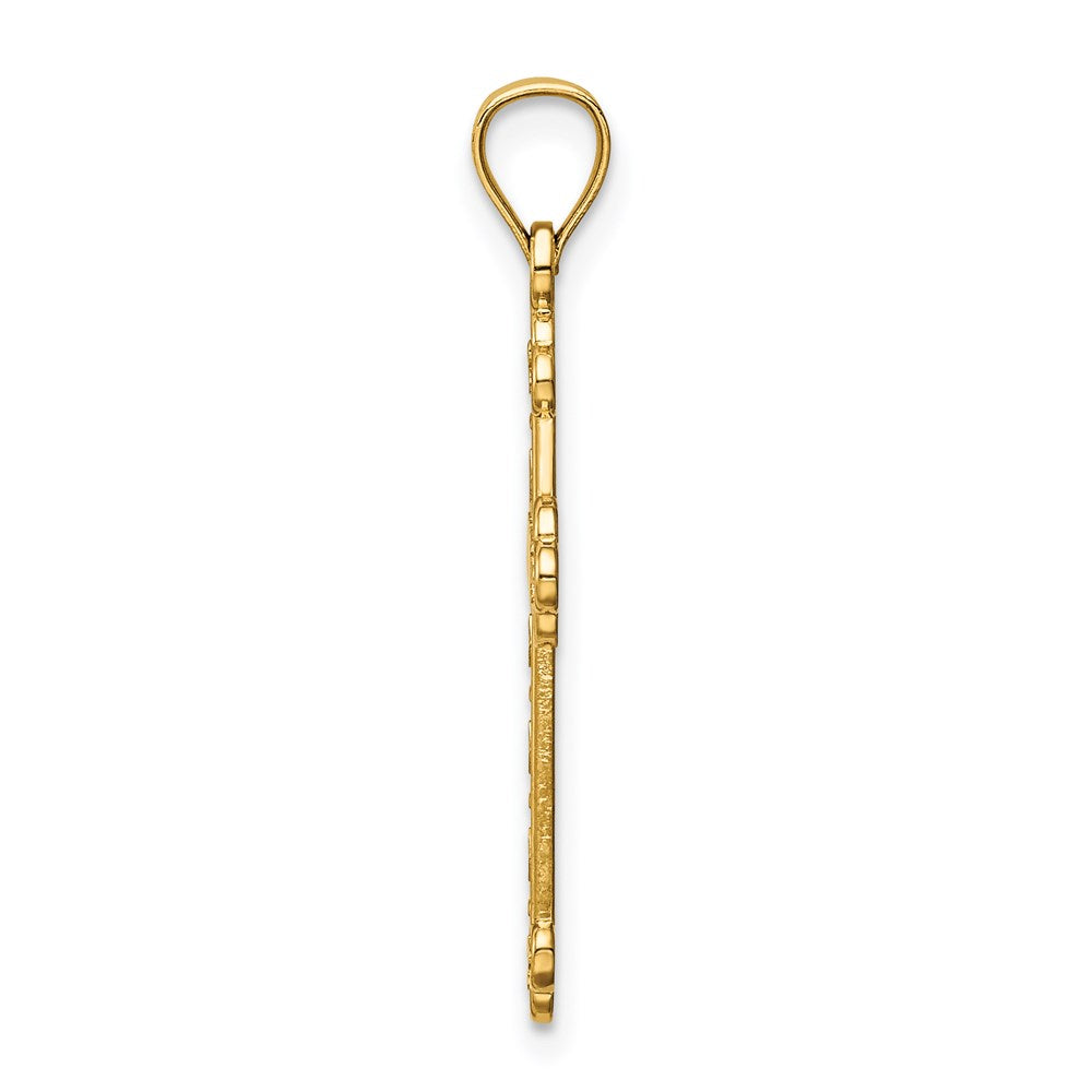 Charlie & Co Jewelry | 14k Satin And Polished Faith Cross Pendant - Model K6246