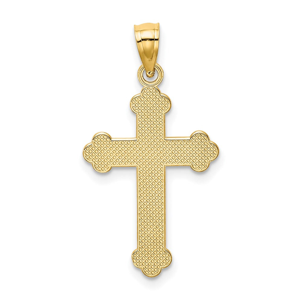 Charlie & Co Jewelry | 14k Satin And Polished Faith Cross Pendant - Model K6246