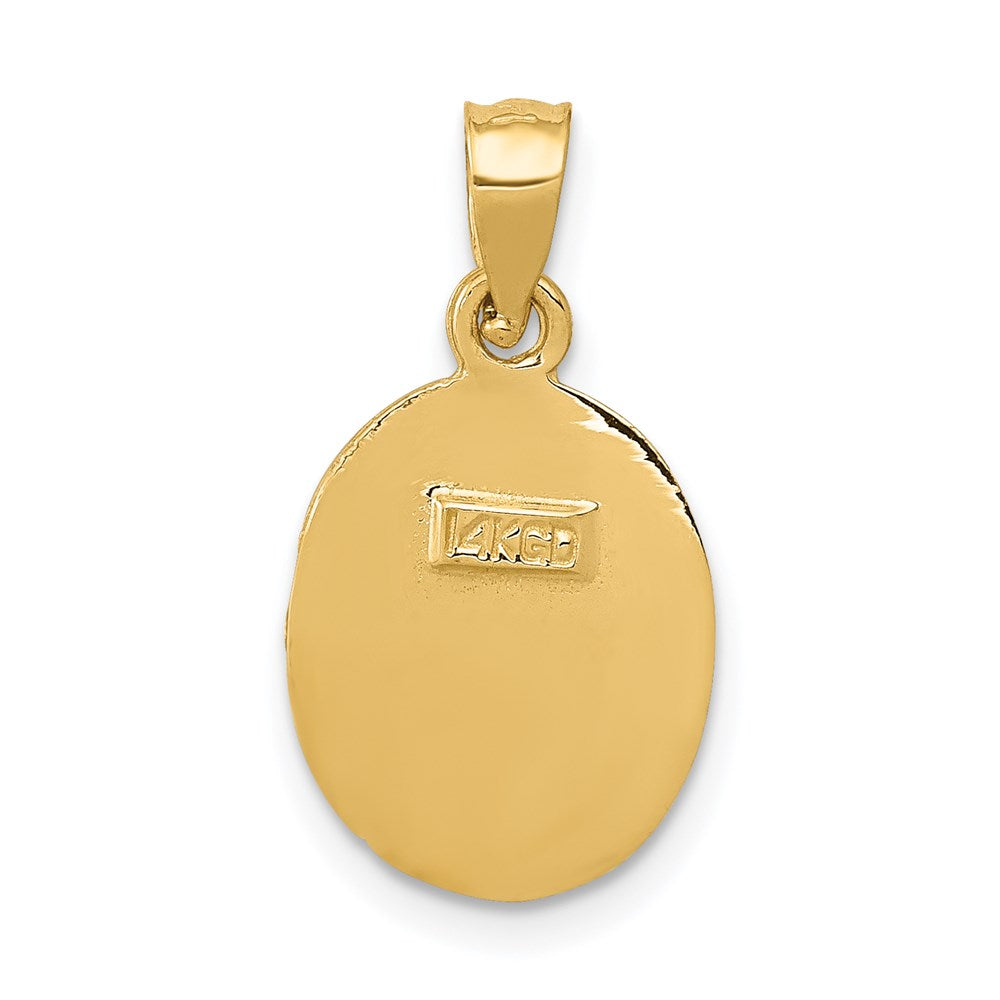 Charlie & Co Jewelry | 14k Satin / Diamond-cut Baptism Pendant - Model K6361