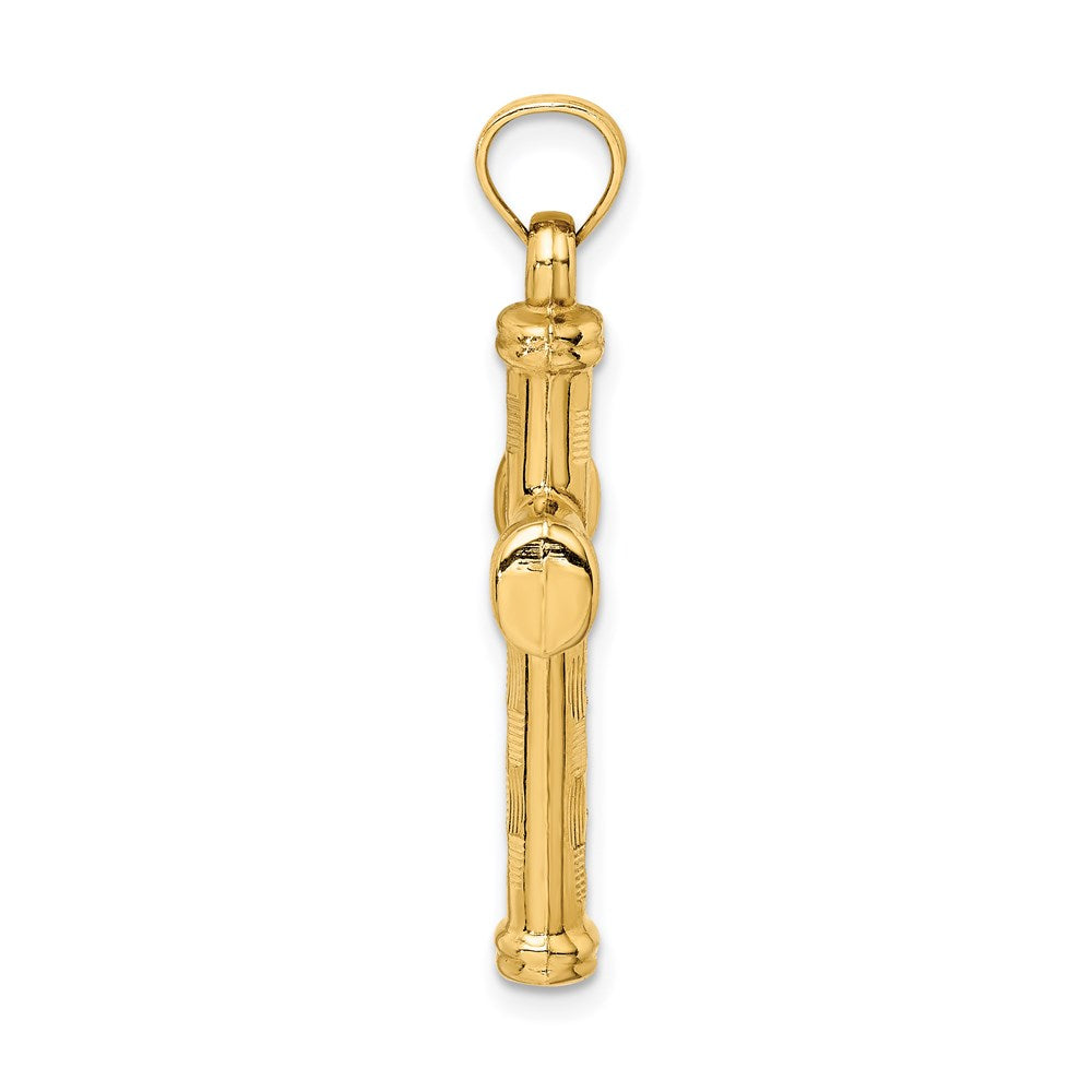 Charlie & Co Jewelry | 14k Hollow Diamond-cut Cross Pendant - Model K6401