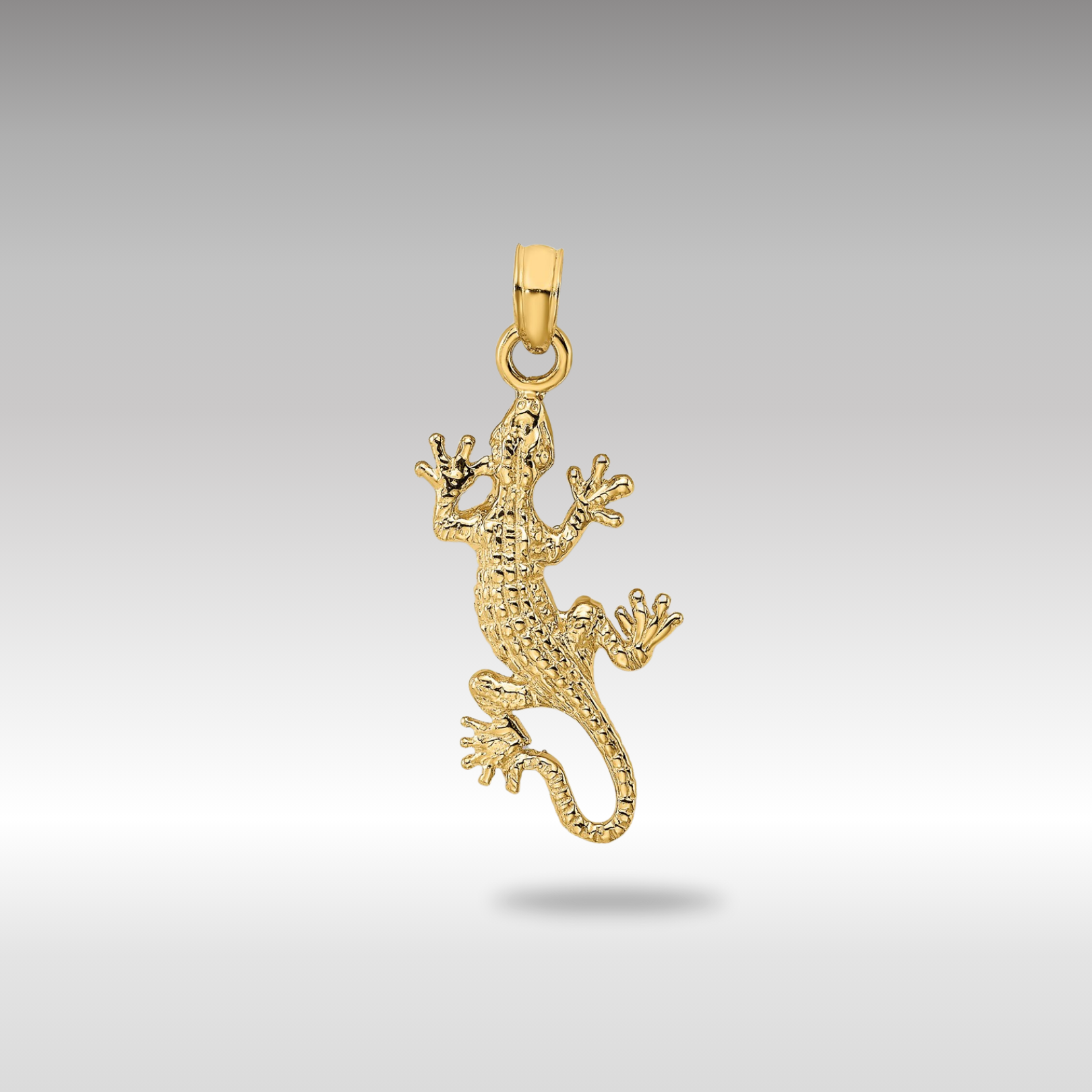 Gold Detailed Lizard Charm - Charlie & Co. Jewelry