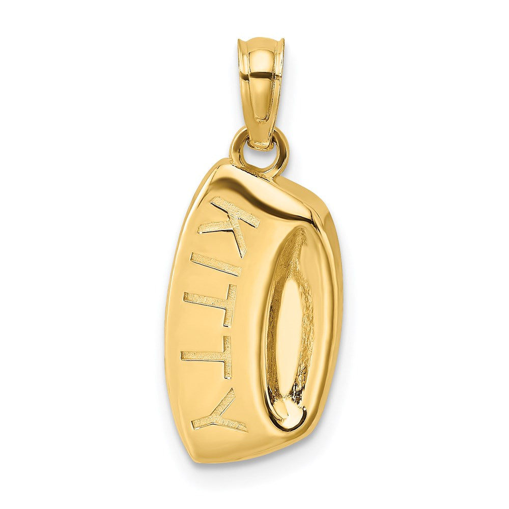 14K Gold Kitty Bowl Pendant - Charlie & Co. Jewelry