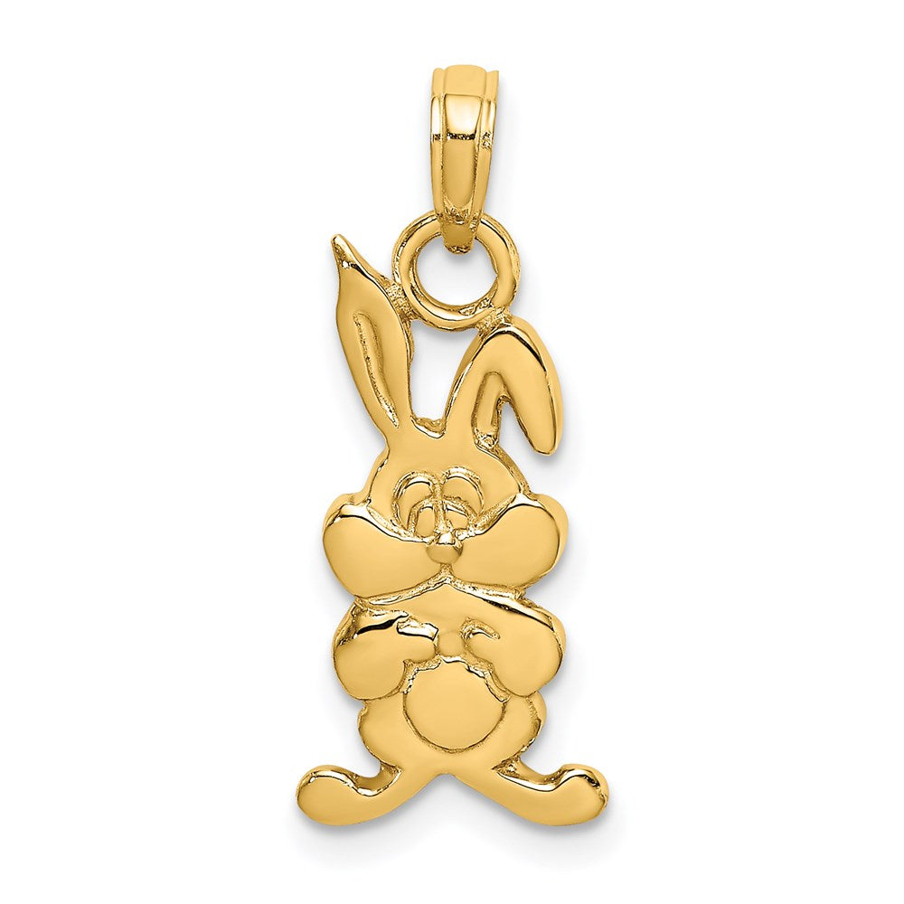 Gold Rabbit Charm Necklace - Model K6493 - Charlie & Co. Jewelry