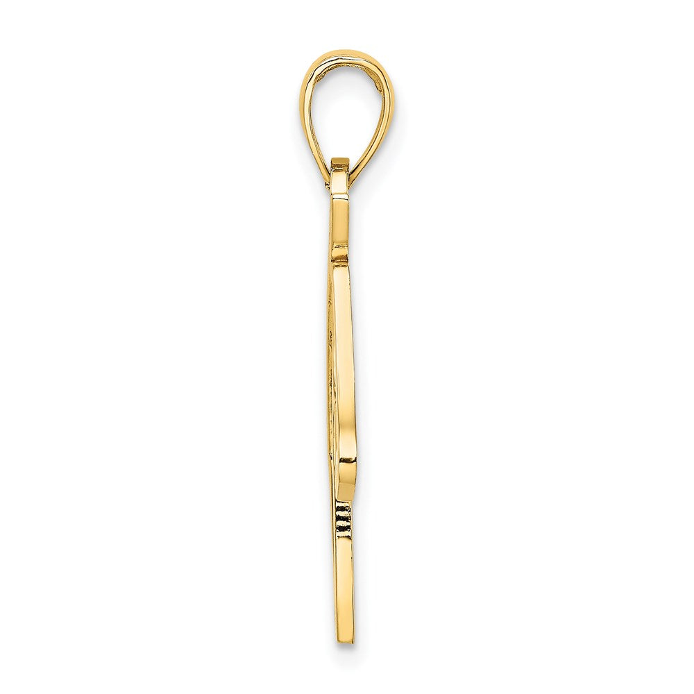 14K Gold Cut-Out Horse Head Profile Pendant - Charlie & Co. Jewelry