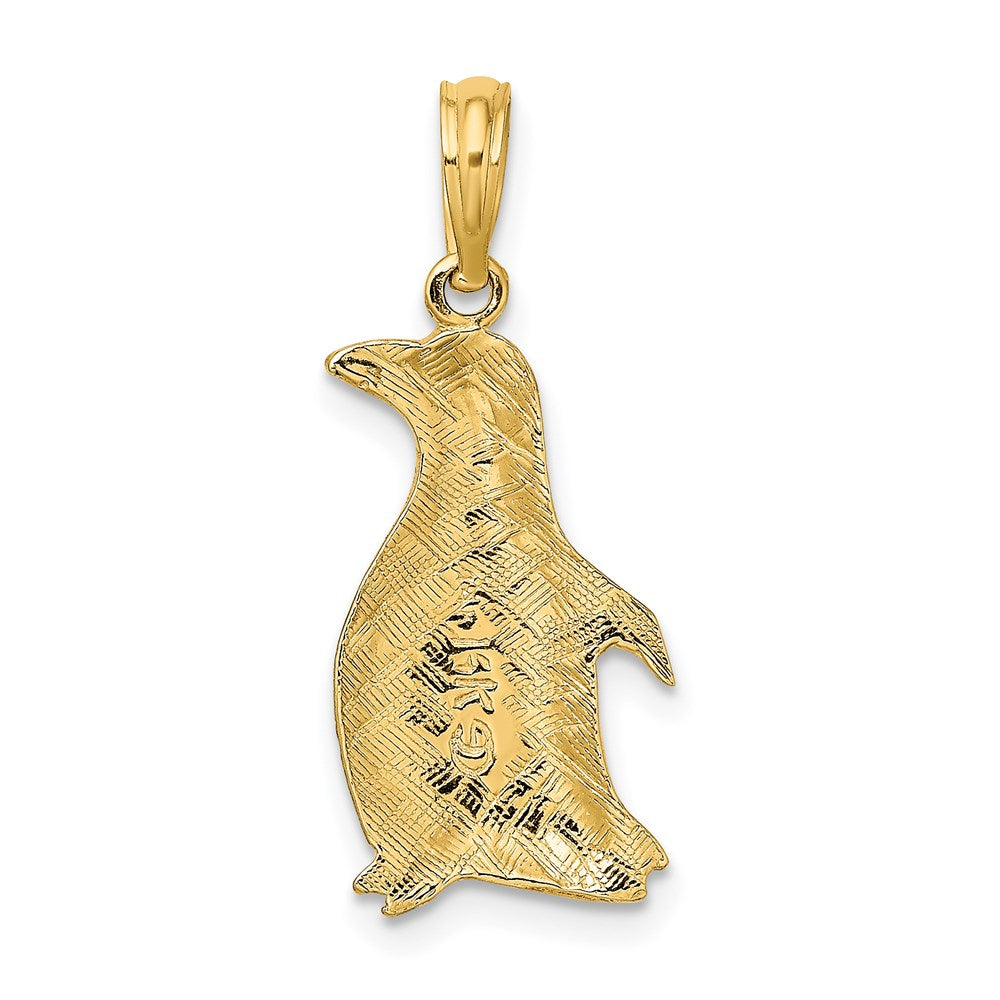 Gold Penguin Necklace Pendant Model-K6509 - Charlie & Co. Jewelry