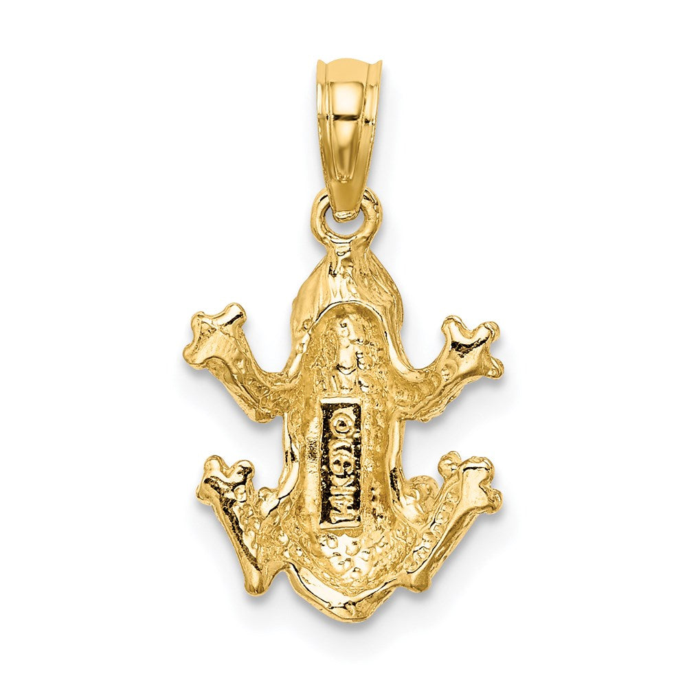 14K Gold Frog Pendant - Charlie & Co. Jewelry