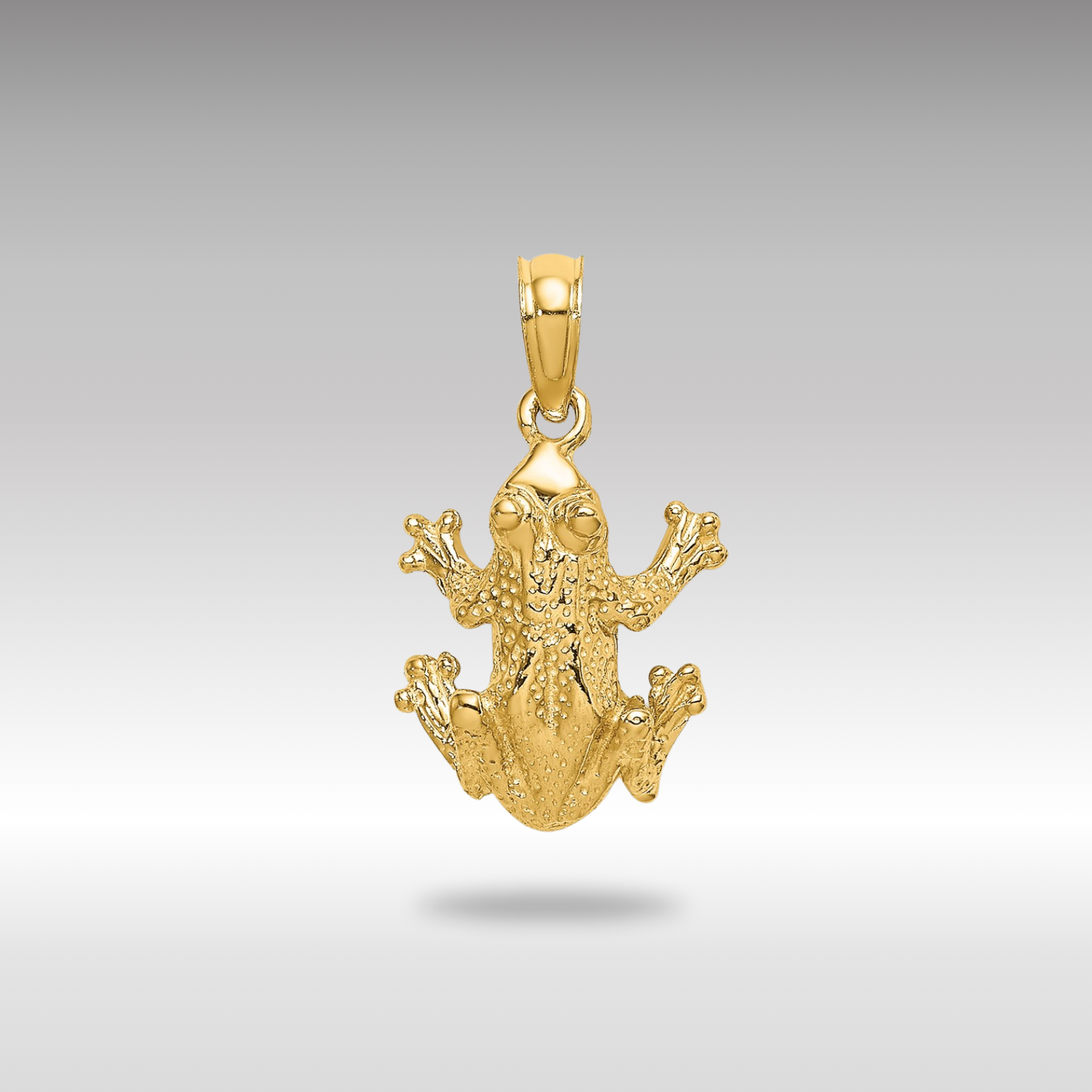 Gold Frog Pendant - Charlie & Co. Jewelry