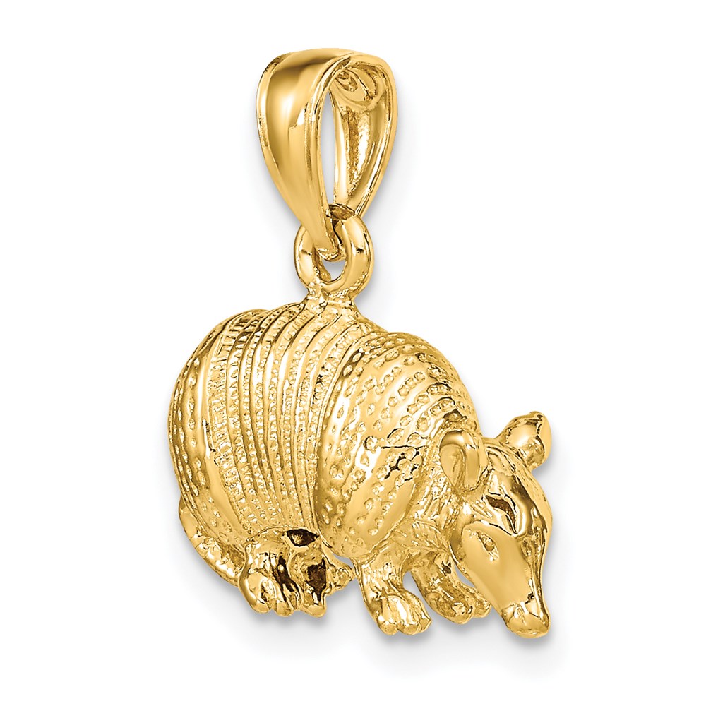 Gold Armadillo Pendant - Charlie & Co. Jewelry