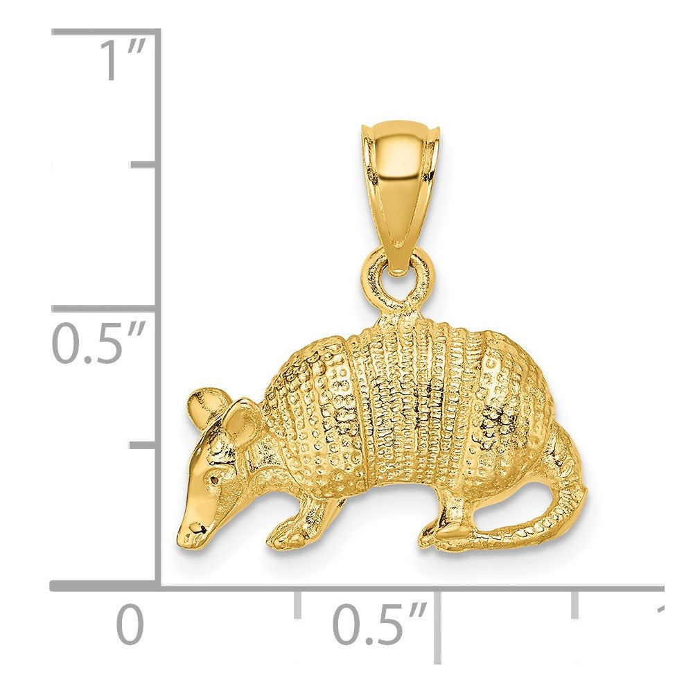 Gold Armadillo Pendant - Charlie & Co. Jewelry