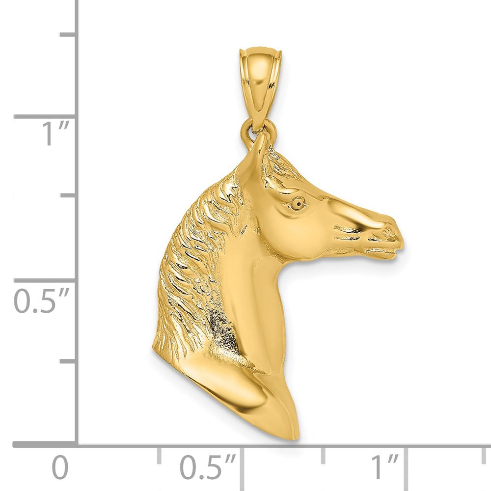 Charlie & Co Jewelry | 14k 3-d Polished Horse Head Charm - Model K6530