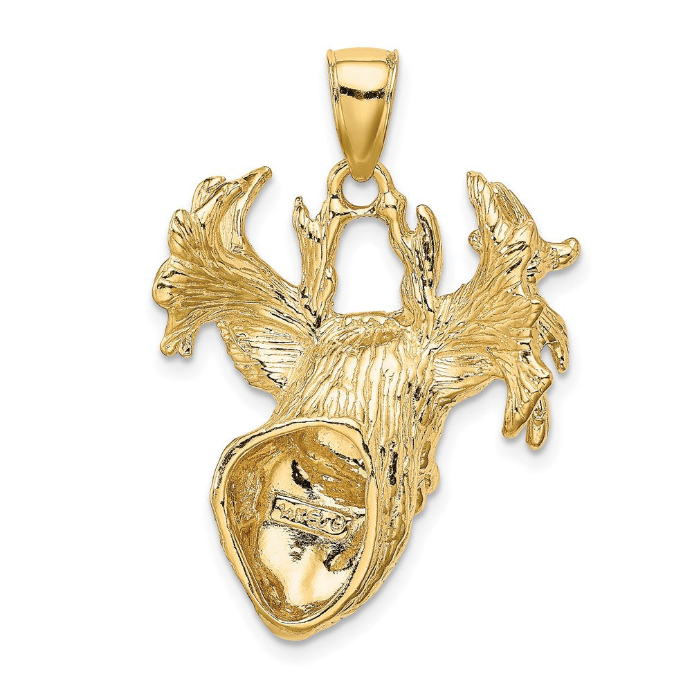 Charlie & Co Jewelry | 14k 2-d Textured Deer Head Charm - Model K6570