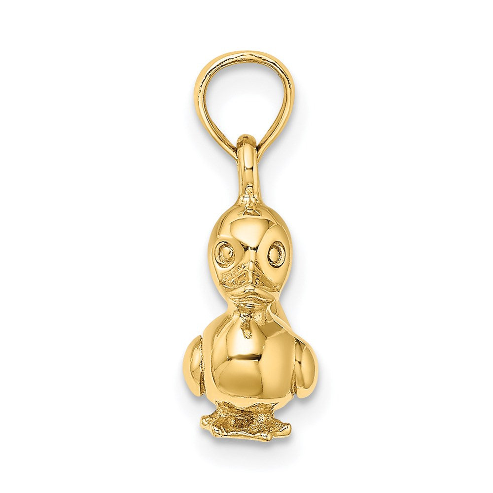 14K Gold 3D Duckling Pendant - Charlie & Co. Jewelry
