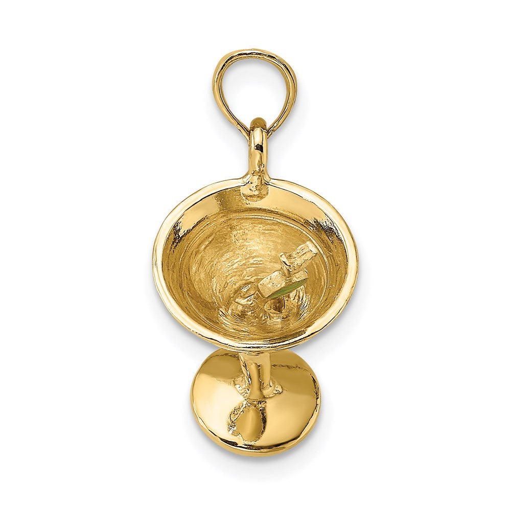 Charlie & Co Jewelry | 14k 3-d Martini W/olive Charm - Model K6643