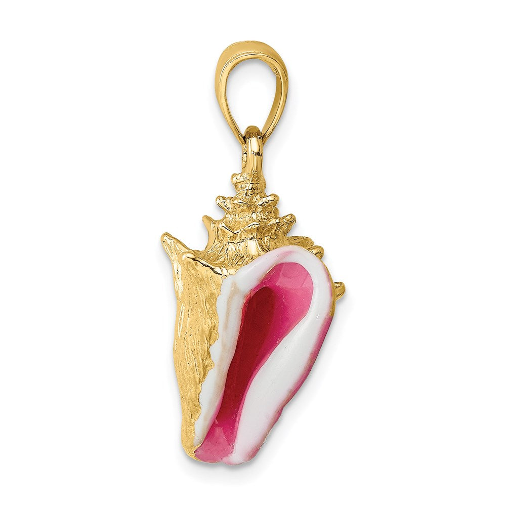 Charlie & Co Jewelry | 14k 3-d Enamel Conch Shell Charm - Model K6654