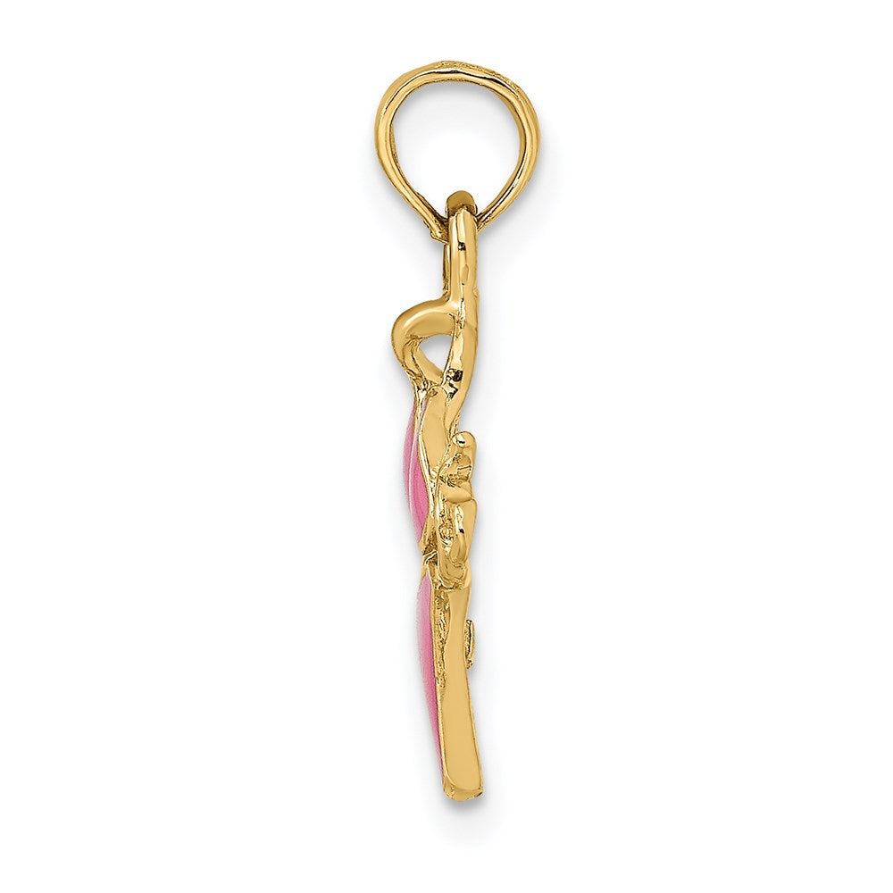 Charlie & Co Jewelry | 14k Pink Enameled Bikini Bathing Suit Charm - Model K6756