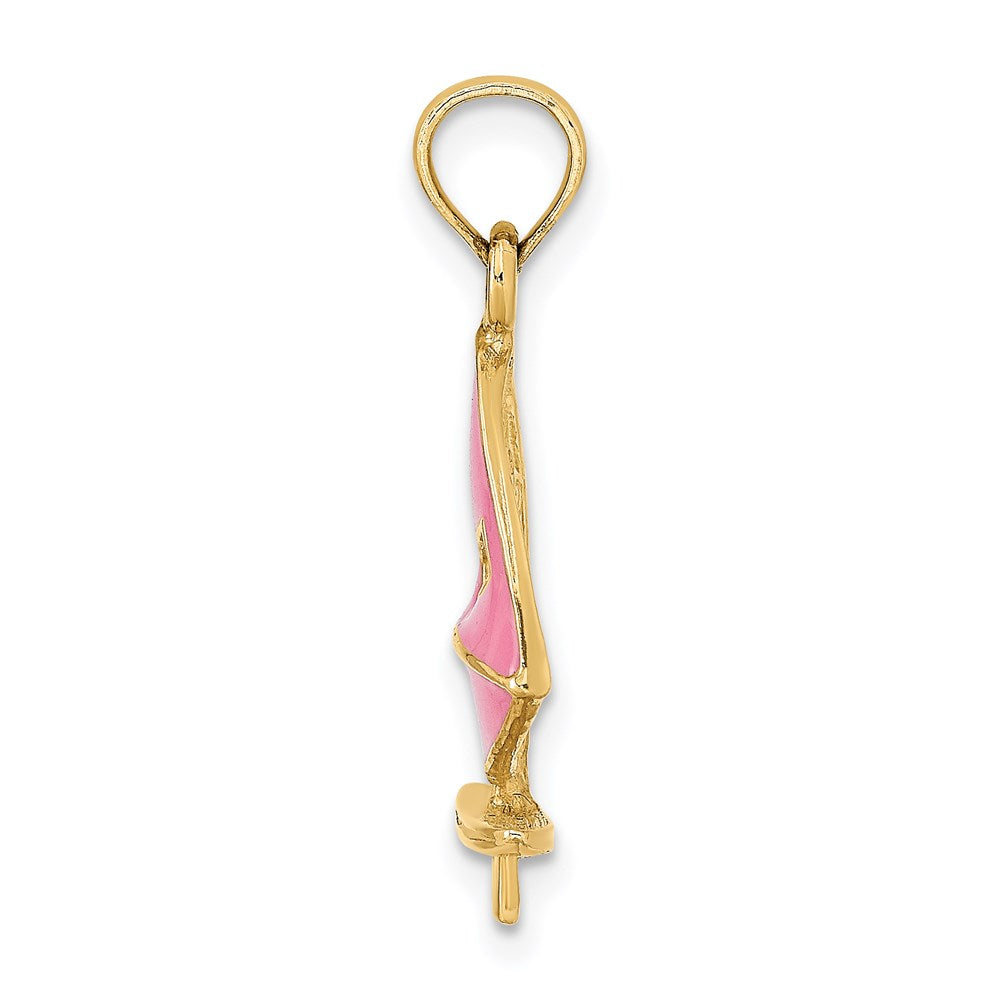Charlie & Co Jewelry | 14k Pink Enameled Windsail Surf Board Charm - Model K6766