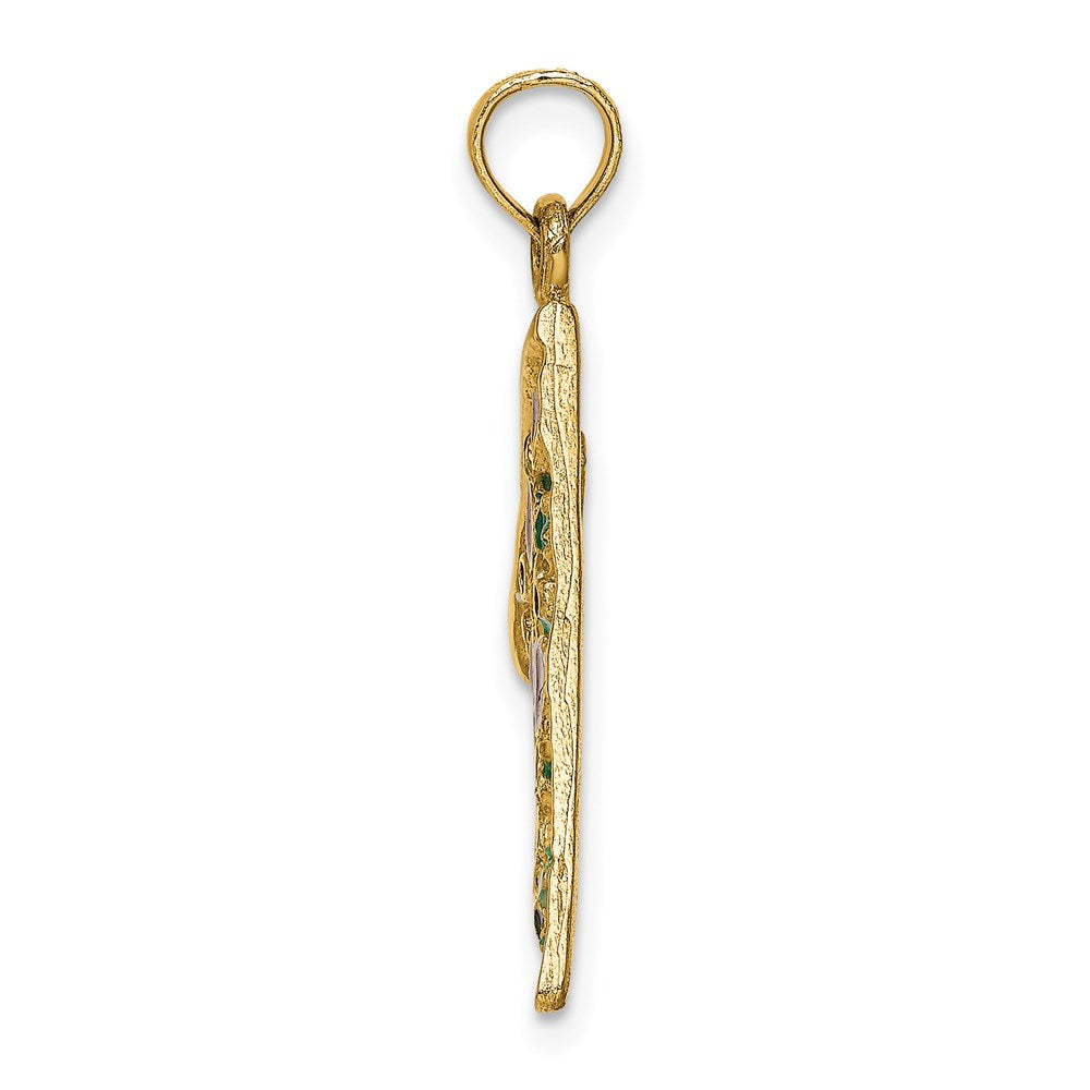 Charlie & Co Jewelry | 14k W/enamel Large Pepperoni Pizza Slice - Model K6814