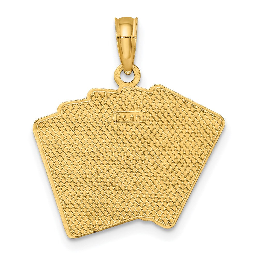Charlie & Co Jewelry | 14k Enamel Playing Cards Royal Flush Charm - Model K6847