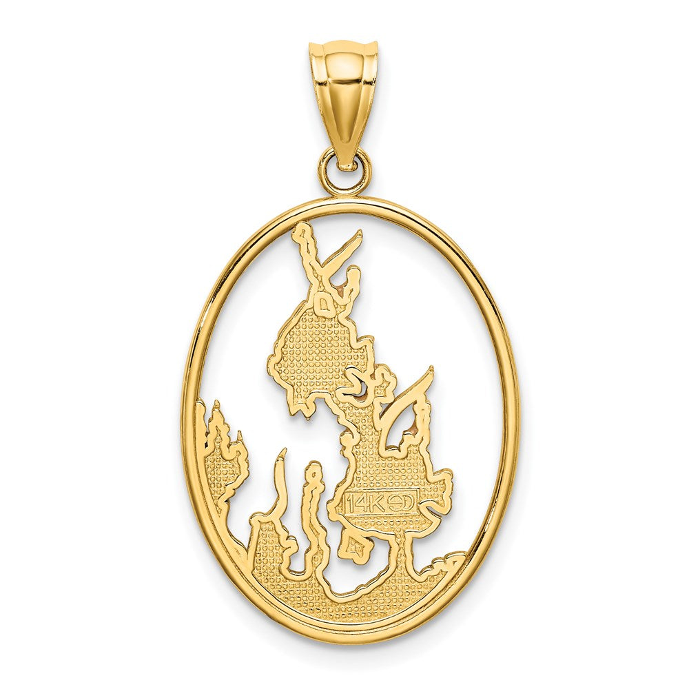 Charlie & Co Jewelry | 14k Enamel Angelfish In Underwater Scene Charm - Model K6865