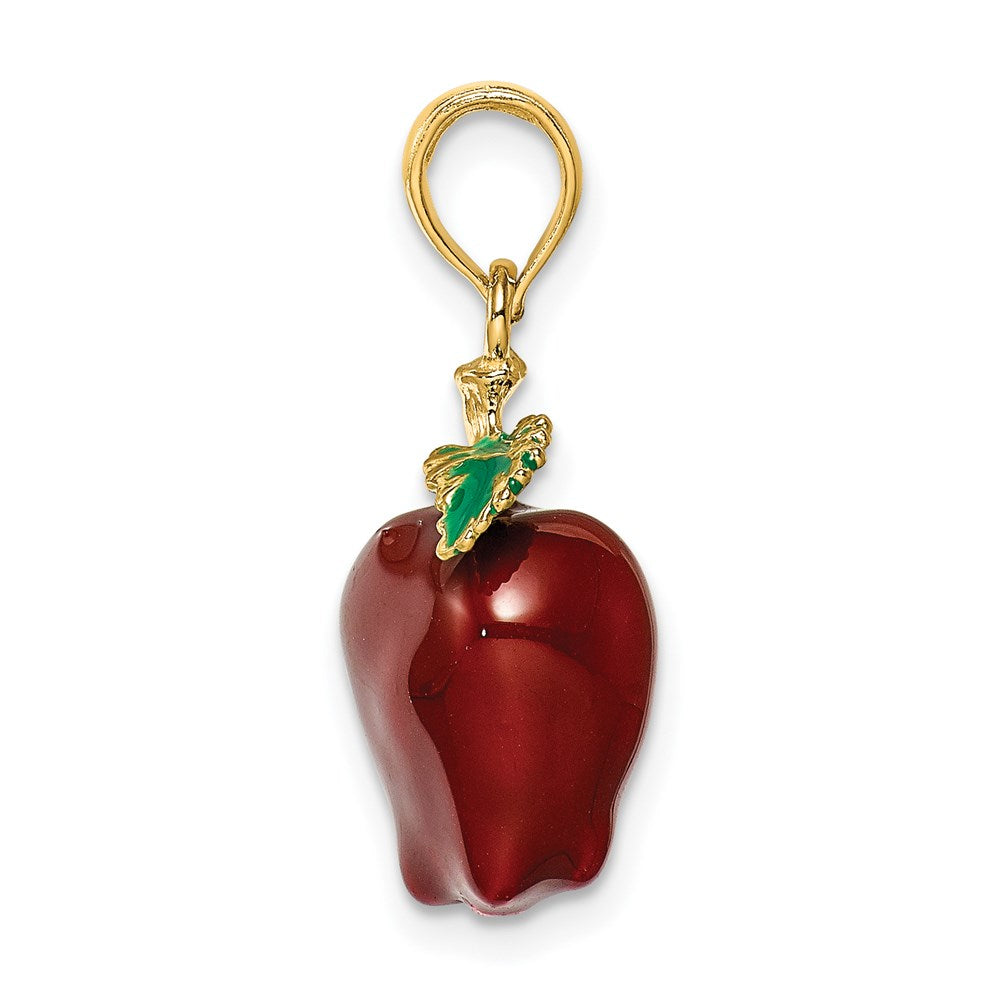 Charlie & Co Jewelry | 14k W/ Enamel 3-d Red Delicious Apple Charm - Model K6927