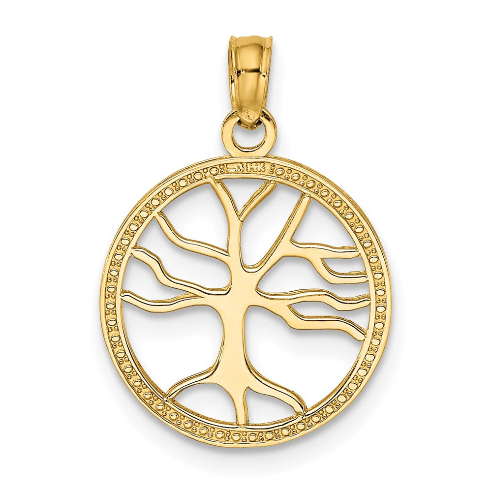 14K Gold Family Tree Pendant Necklace - Charlie & Co. Jewelry