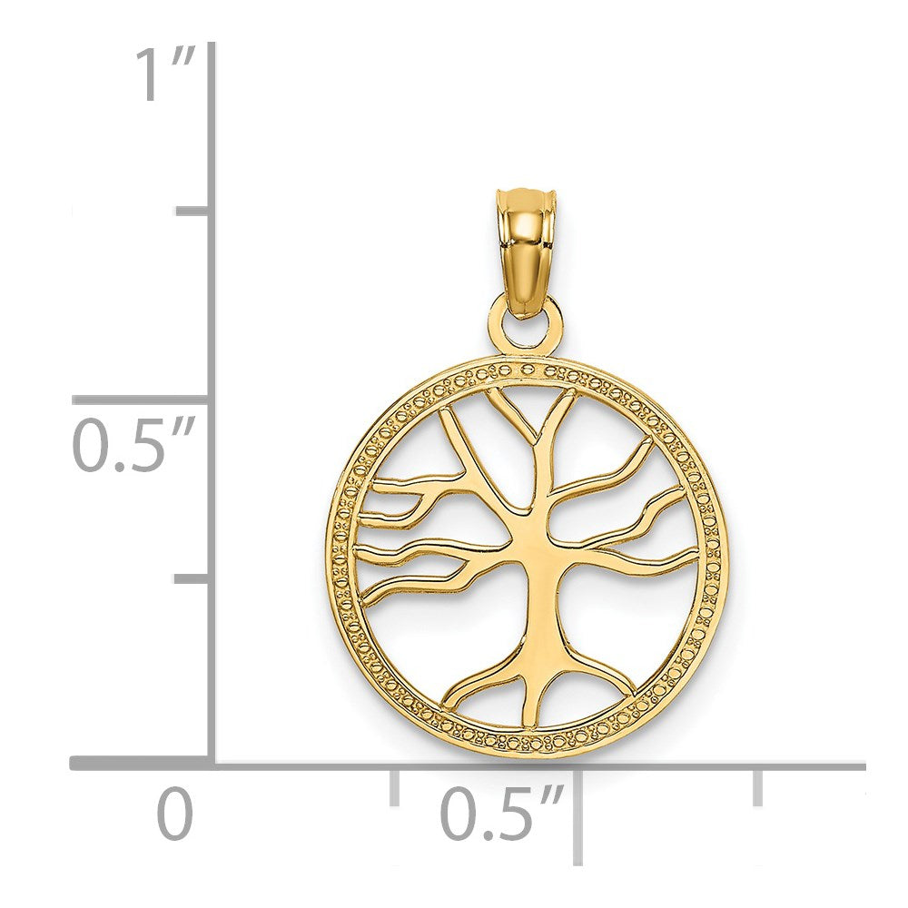 14K Gold Family Tree Pendant Necklace - Charlie & Co. Jewelry