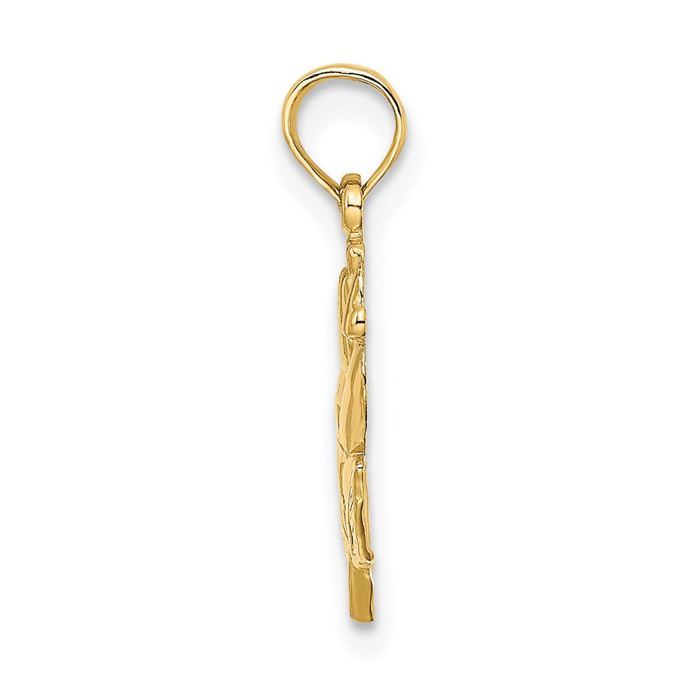 Gold Elegant Rose Charm Model-K7142 - Charlie & Co. Jewelry