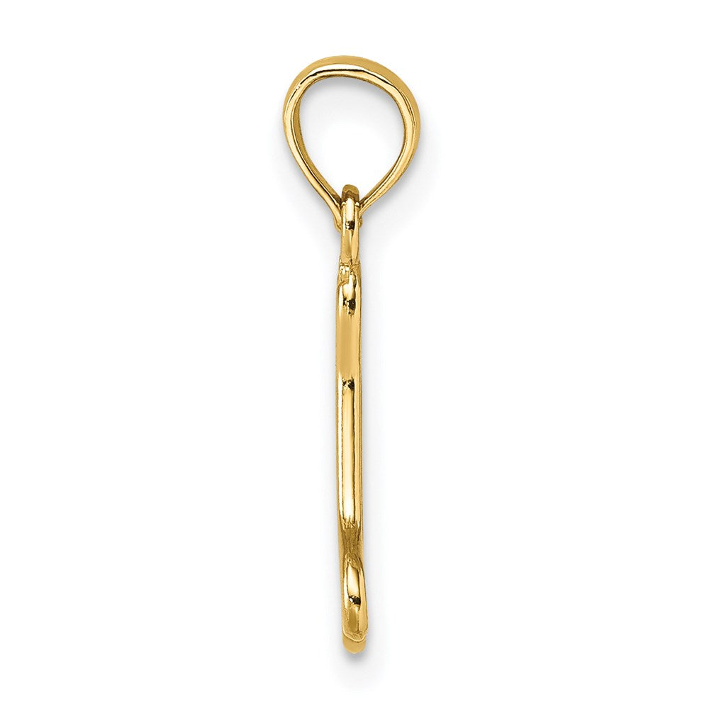 14k Gold Cut-Out Dog Bone Necklace Pendant - Charlie & Co. Jewelry