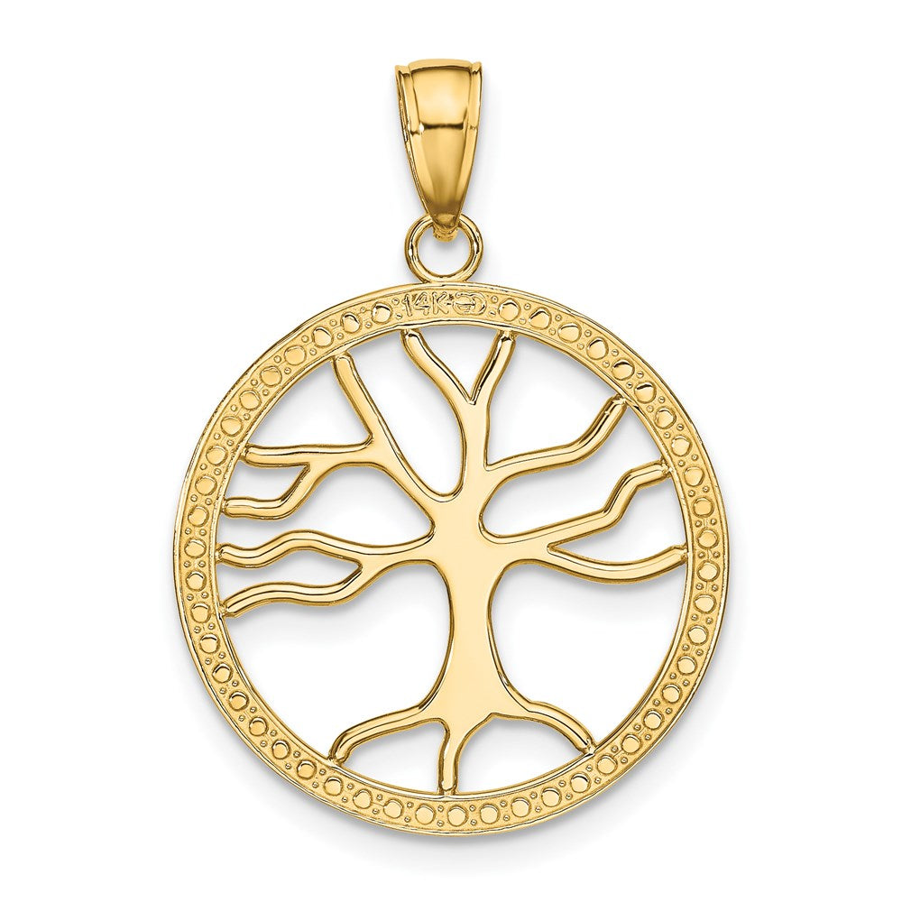 14K Gold Tree of Life Pendant Necklace - Charlie & Co. Jewelry
