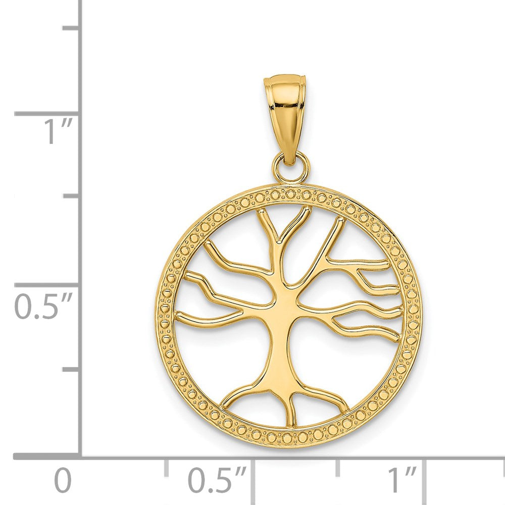 14K Gold Tree of Life Pendant Necklace - Charlie & Co. Jewelry