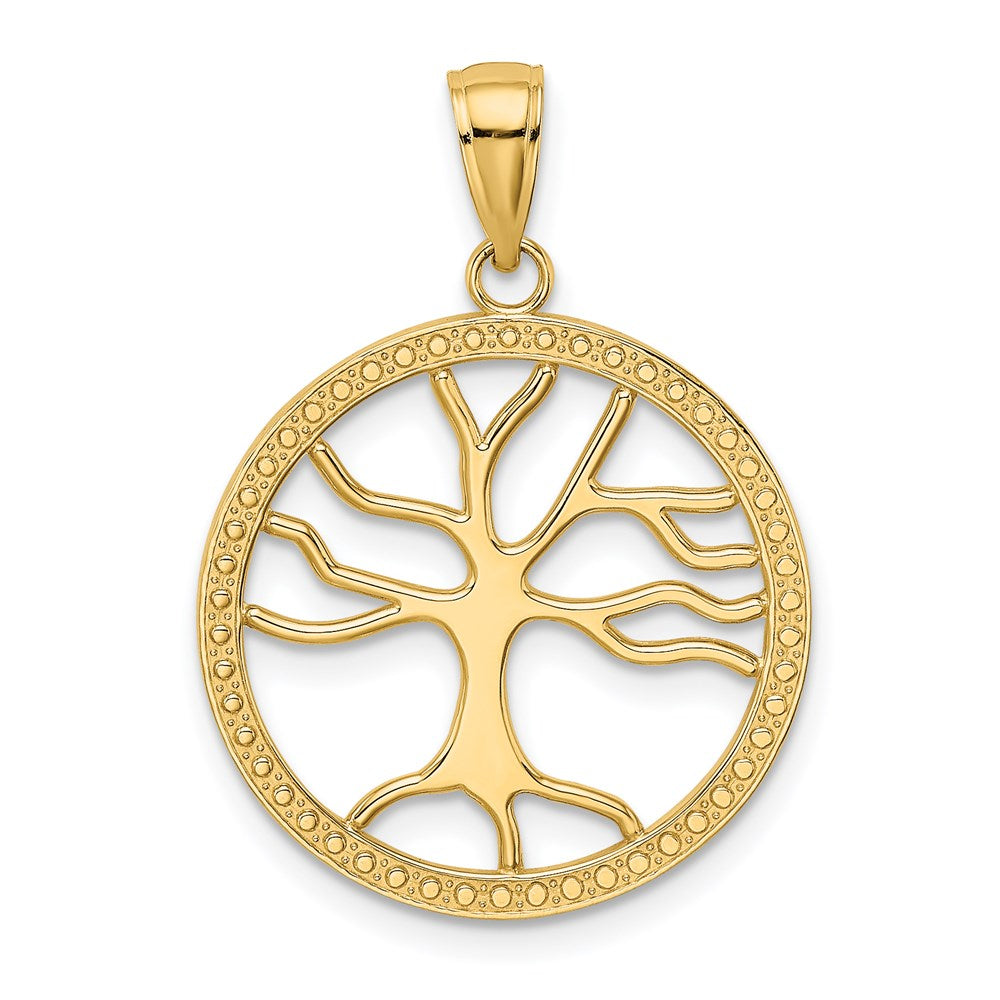 14K Gold Tree of Life Pendant Necklace - Charlie & Co. Jewelry