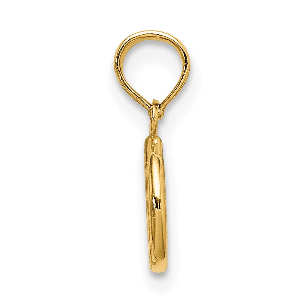 14K Gold 3D Peace Symbol Pendant - Charlie & Co. Jewelry