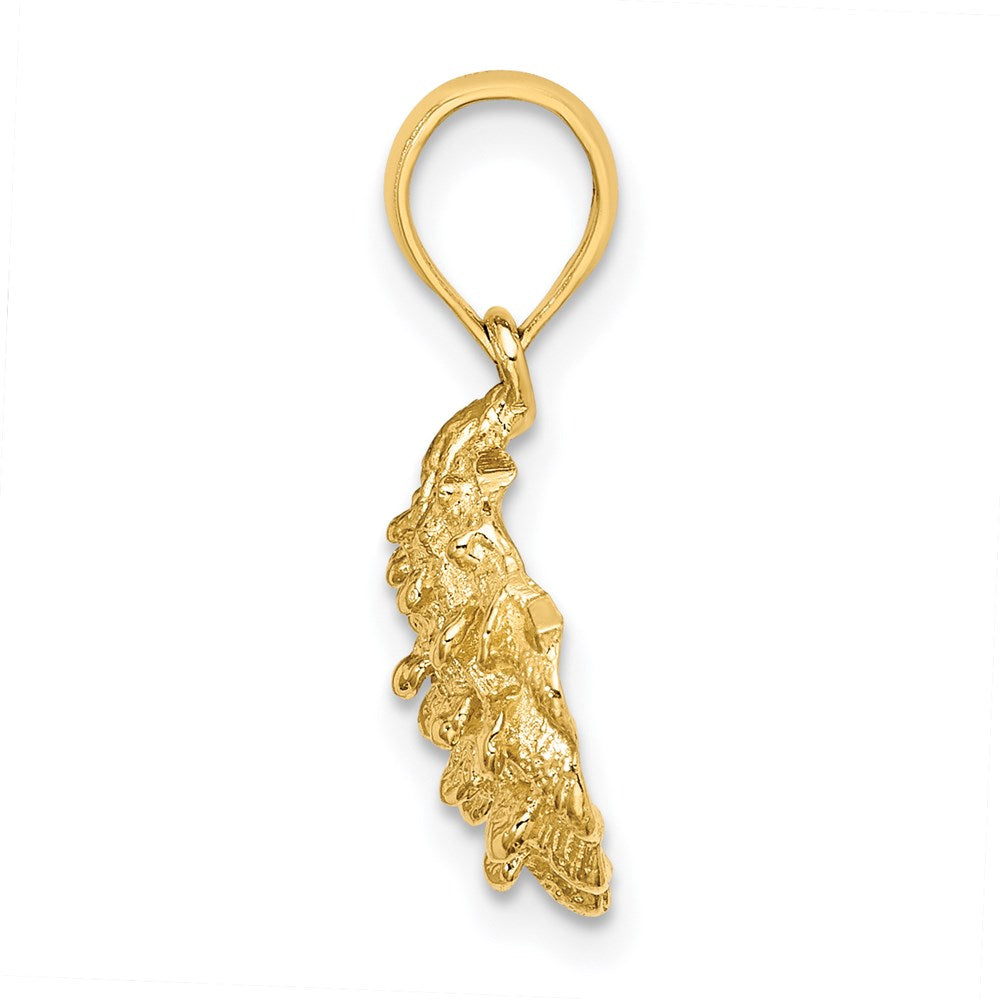 Charlie & Co Jewelry | 14k Textured Oyster Shell Charm - Model K7654