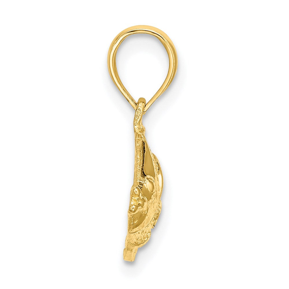 Charlie & Co Jewelry | 14k Polished Textured Fish Charm - Model K7685