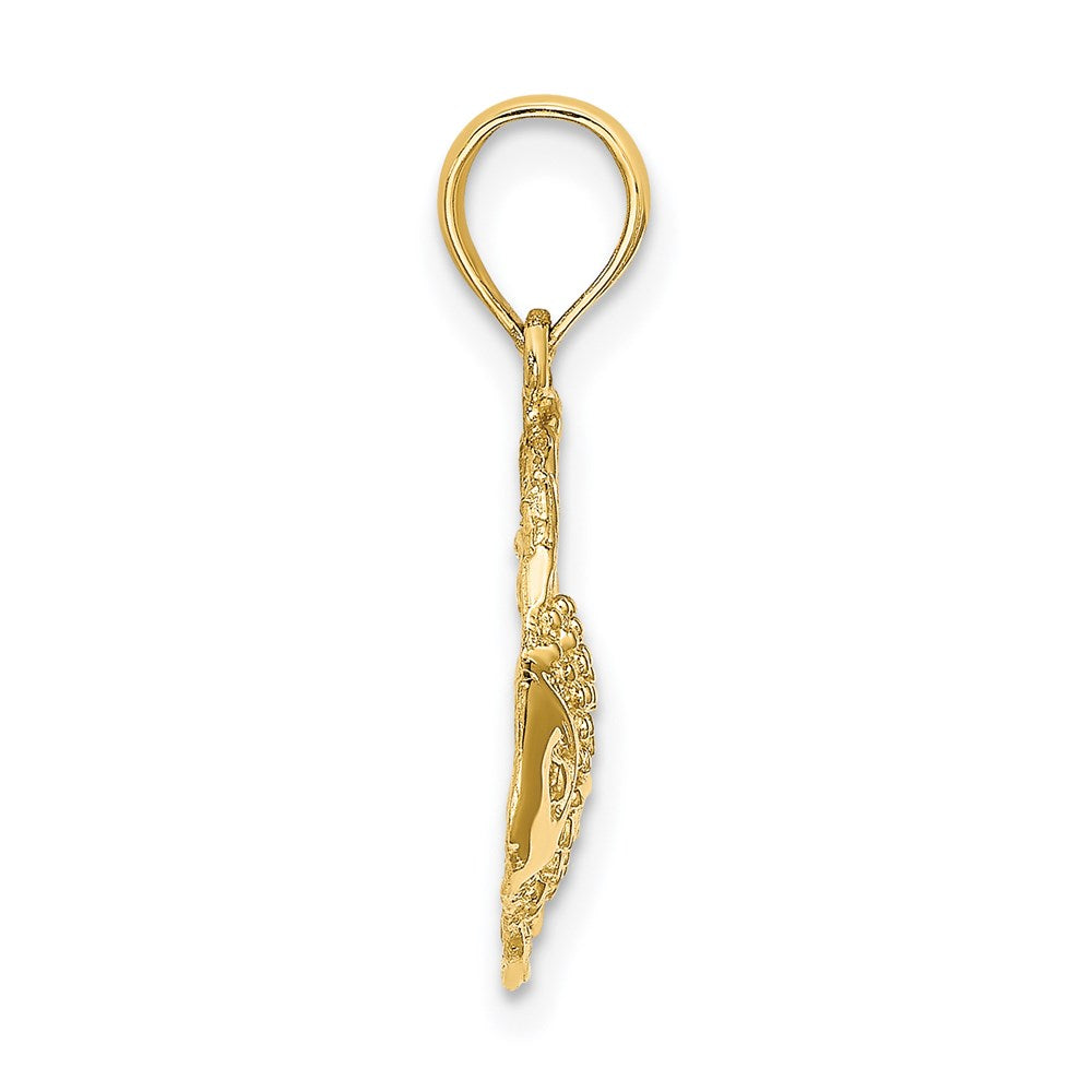 Charlie & Co Jewelry | 14k Textured Fish Charm - Model K7688
