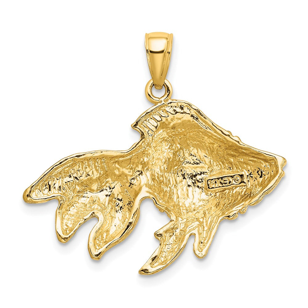 Charlie & Co Jewelry | 14k 2-d & Engraved Striped Fish Charm - Model K7692