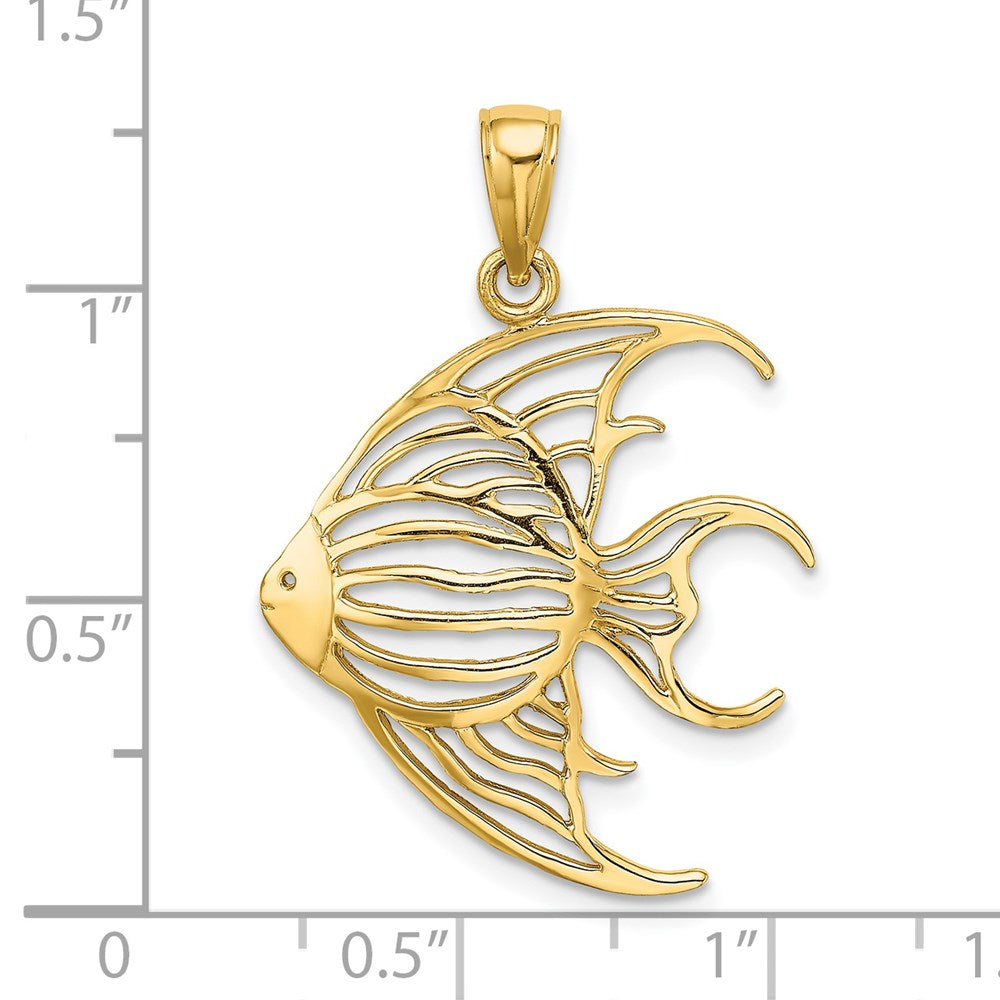 Charlie & Co Jewelry | 14k Cut-out Angelfish Charm - Model K7735